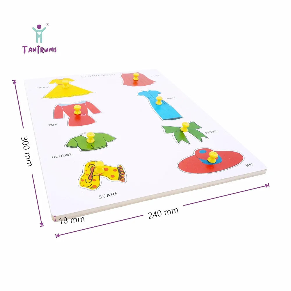 Tantrums Preschool Girl Dress Up Puzzle Set for Cloth Dress Up Leaning | Education Puzzle Learning Aid for Kids