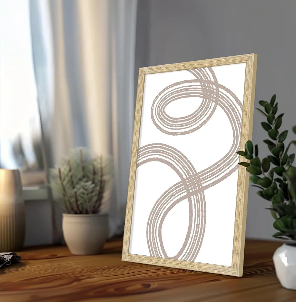 ArtX Paper Boho Paintings with Frame Set of 3