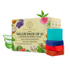 Khadi Natural Herbal Soap Gift Set Handcrafted Essential Oil Soaps - Each 125 gms (Pack of 10)