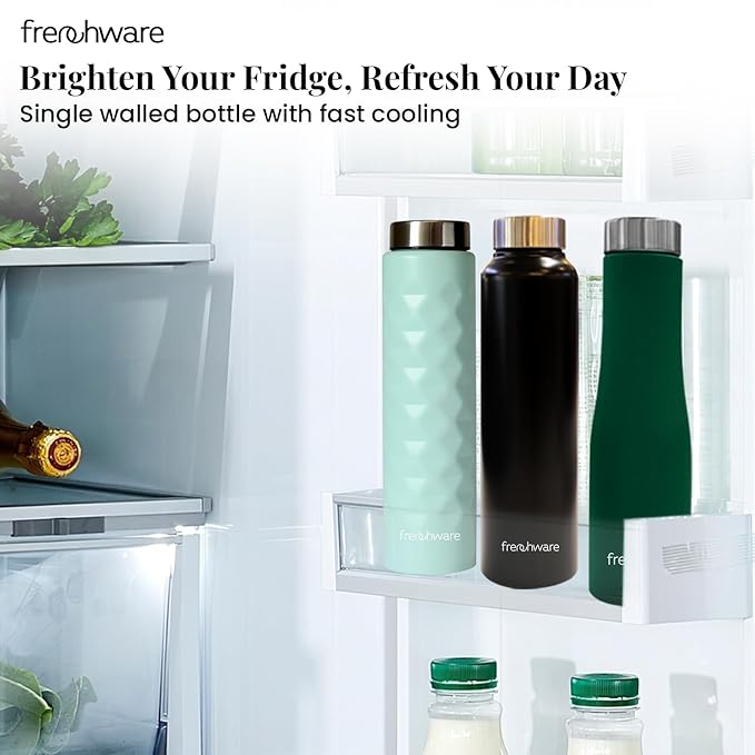 Frenchware Water Bottle 1 Litre, Stainless Steel, Premium SS 304, Teal | Easy-to-Clean