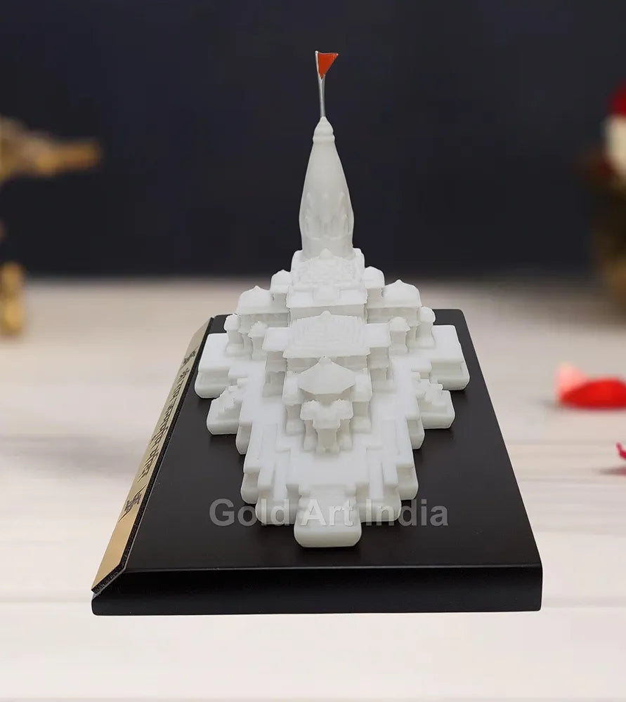 Gold Art India Ram Mandir Ayodhya Clear White - Minature