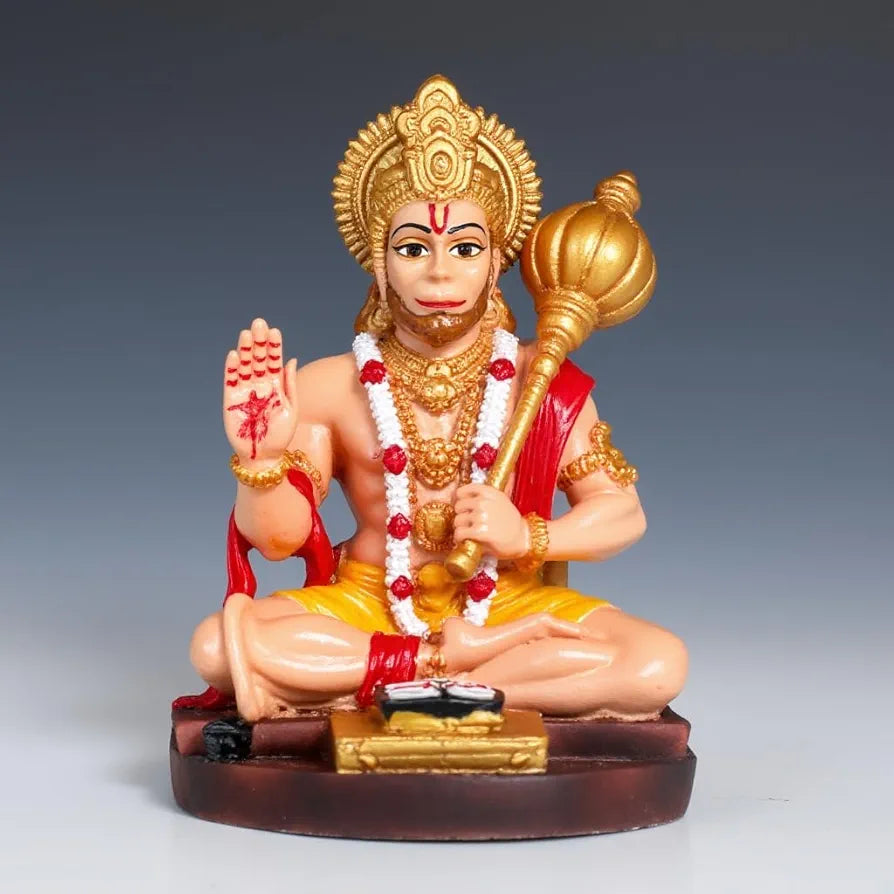 Unovate Lord Hanuman Idol for Car Dashboard - HumanBody Colour