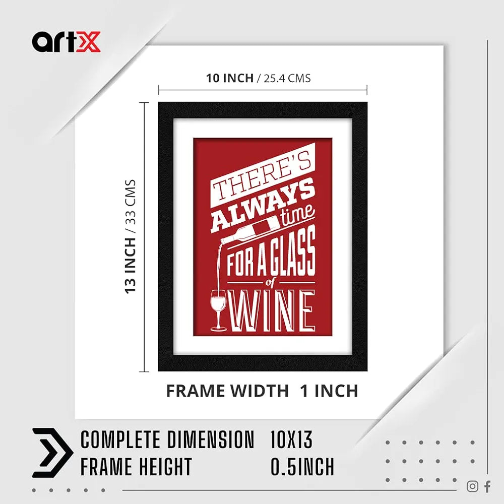 ArtX Paper Beverage Quote Wall Frame Art Painting