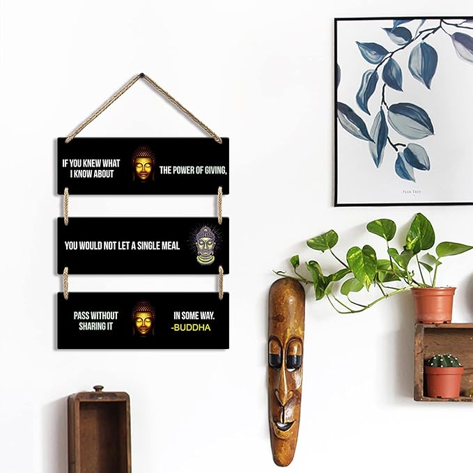 Sehaz Artworks Buddha Wall Hanging Home Decor Items Home Decoration Items For Office  -3-0022