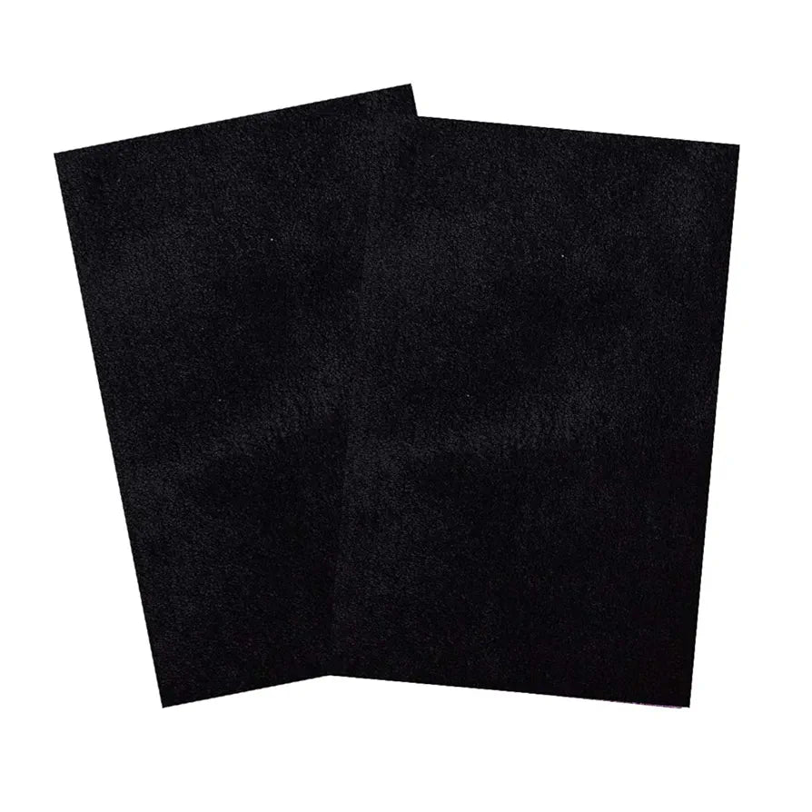 Aerohaven Glorious Super Soft Microfiber Solid Anti Slip Stone Wash Bathmat Black Colour (Set of 2Pc)
