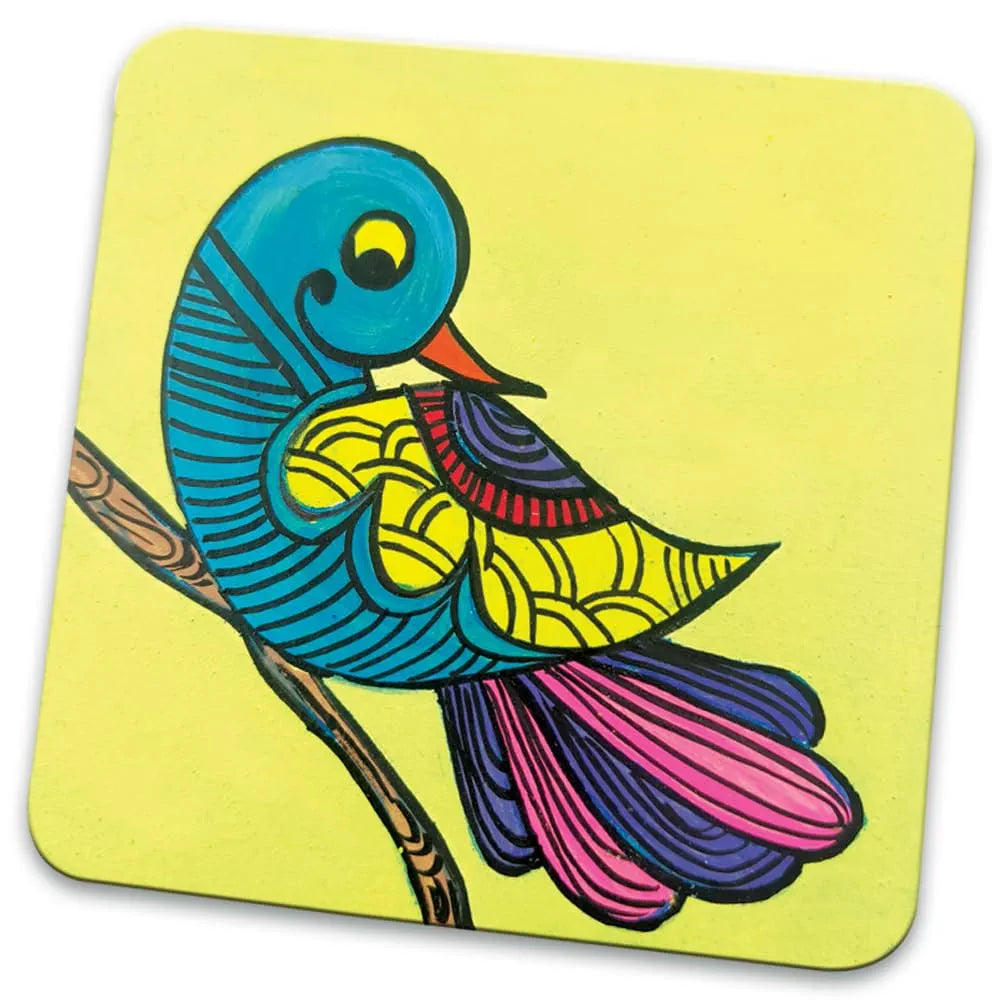 TOYKRAFTT Glass Painting Kit for Kids| Gifts for Girls Boys Age 8+| Madhubani Arts & Crafts Kit Glass Painting Madhubani Kit
