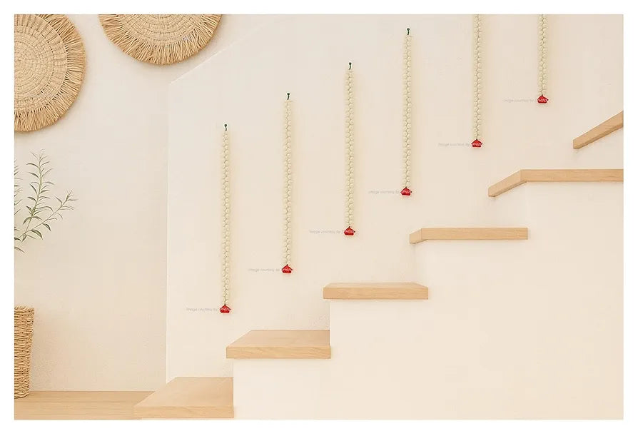 Artificial Jasmine Buds  & Rose Strings Garlands Red