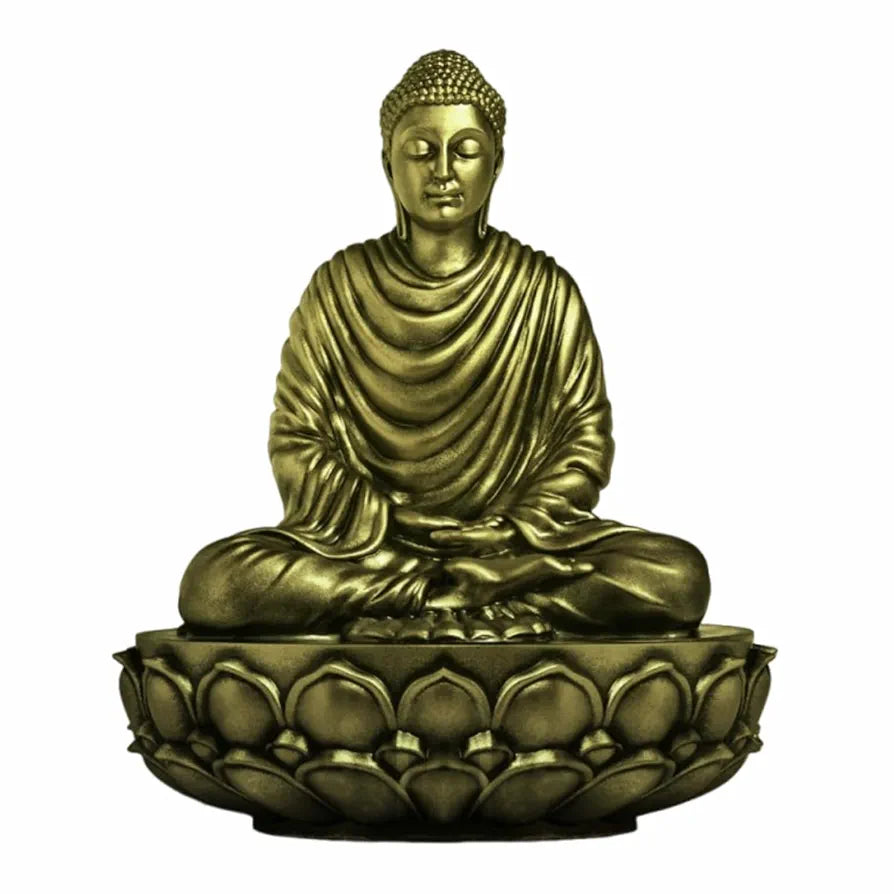 Jd Fresh 6 Inch Gautam Buddha Statue - Bronze