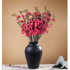 3 Sticks Artificial Blossom Flower Bouquet Sticks Dark Pink