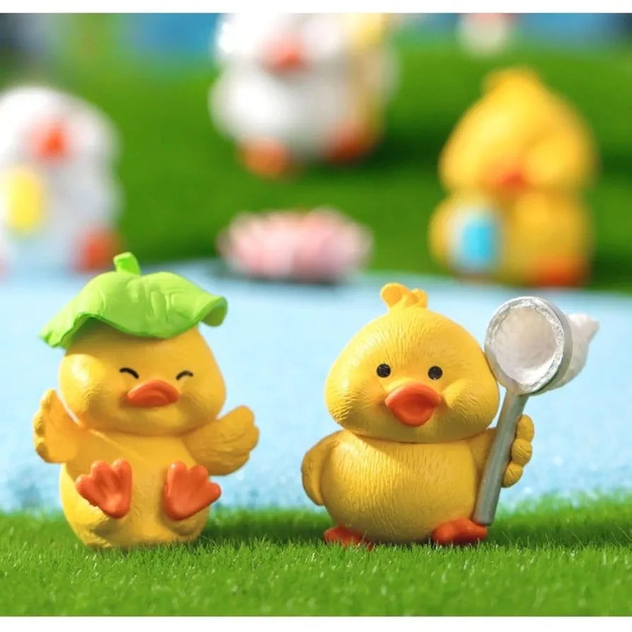 Satyam Kraft Resin 1 Set  Duck Miniature Figurines