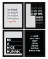 ArtX Paper Famous Motivational Quotes AXF00164-MOT Framed Posters Set of 4