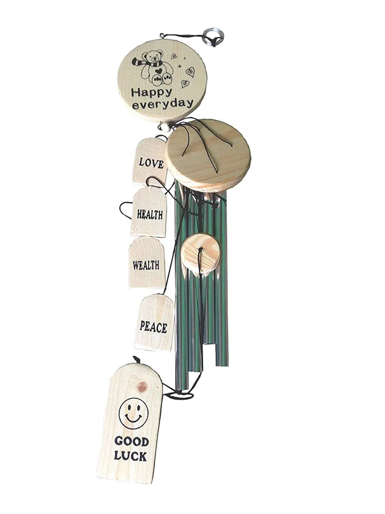 Relive Store Wind Chime 4 Silver Pipes Good Luck Hight 35 Inch.