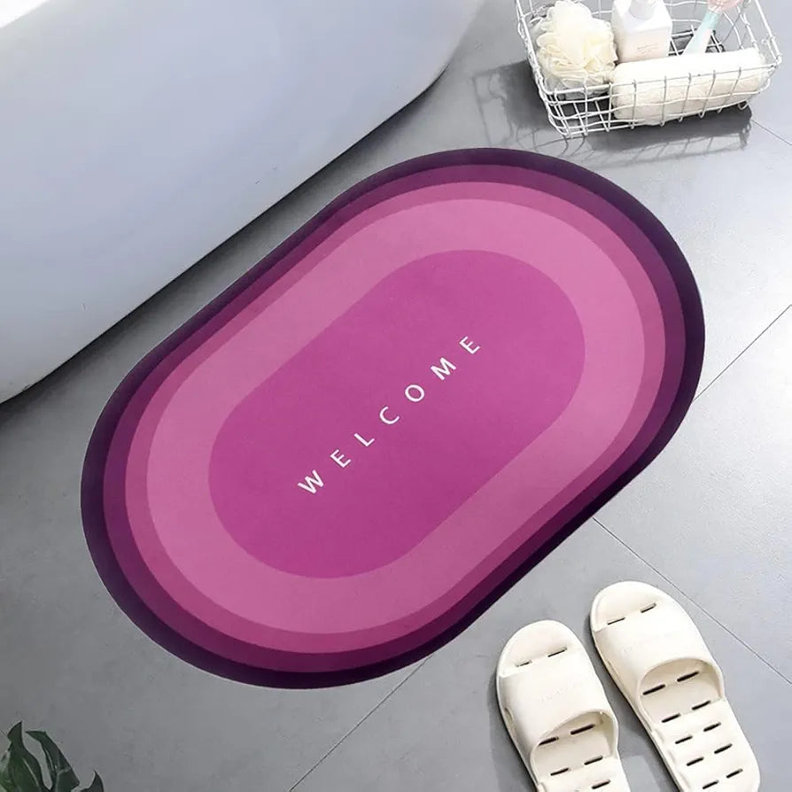Status Contract Pink Welcome Water Absorbing Mat Colour Pink