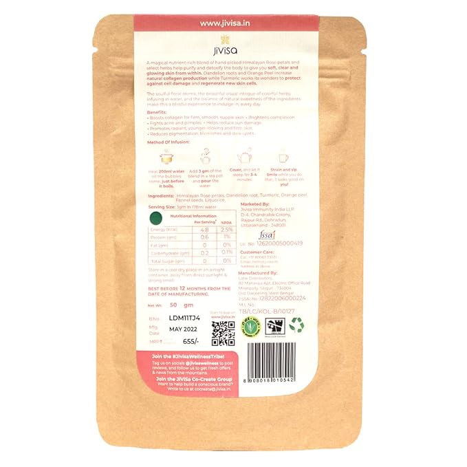 Jivisa Skin Glow Blend Herbal Tea - 50 gms