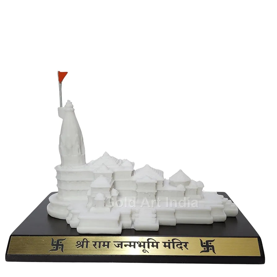 Gold Art India Ram Mandir Ayodhya Clear White - Minature
