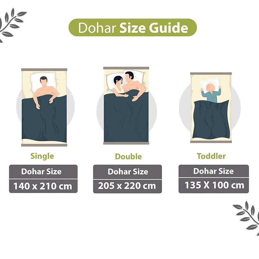 Divine Casa 120 GSM Super Soft Microfiber Cotton 3 Layer Breathable Double Bed Throw Blanket Colour Green and Grey