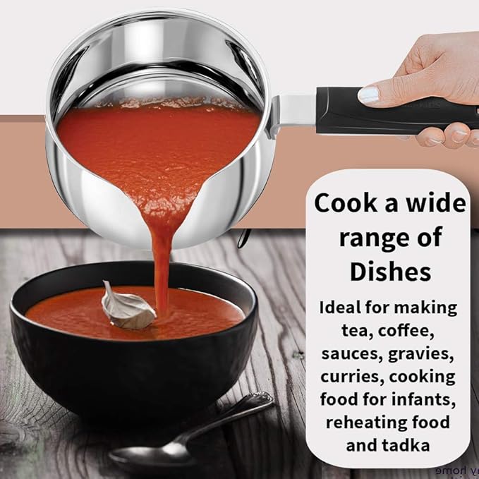 Hawkins 1.5 Litre Tpan Stainless Steel Tea Pan Induction Sauce Pan Chai Pan