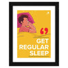 ArtX Paper Get Regular Sleep Health Quote Wall Frame