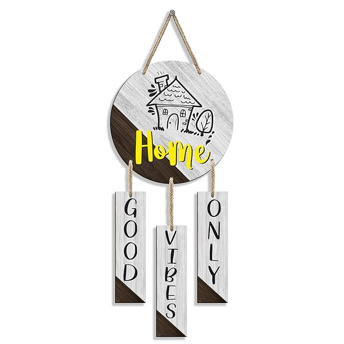 Sehaz Artworks Wooden Wall Hangings for Home Decoration Home Decor Items Good Vibes Only
