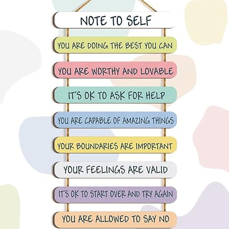 Angel Infinite Wooden Wall Hanging Inspirational Positive Quote Wall Art For Home Decorative