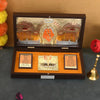 Jaipur Ace Shirdi Sai Baba Gold Plated Charan Paduka Yantra With Wooden Box