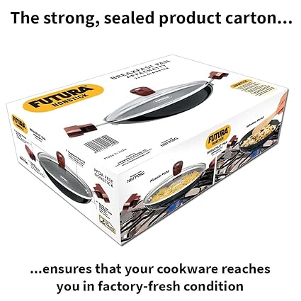 Hawkins Futura 0.9 Litre Breakfast Pan with Glass Lid Nonstick Cookware