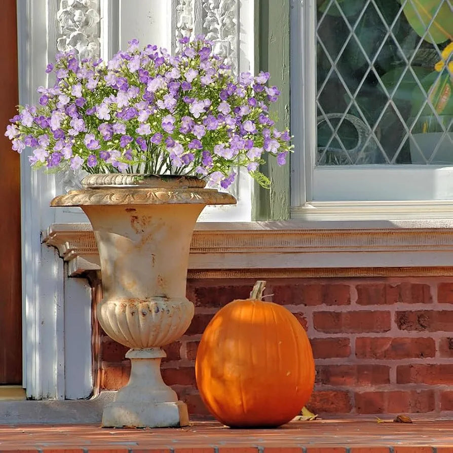 2 Pcs Artificial Flowers Bunch Milan Baby Breath 35cm Artificial Faux Gypsophila Bouquets Flower2