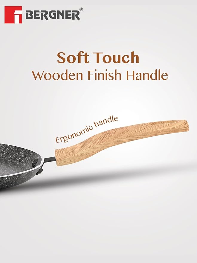 Bergner Earth Black Non-stick 30 Cm Dosa Tawa