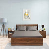 Wakefit Bedsheet for King Size Bedsheet King Size Bed Cotton 2 Pillow Covers Elastic Fitted Sheet Grey Colour