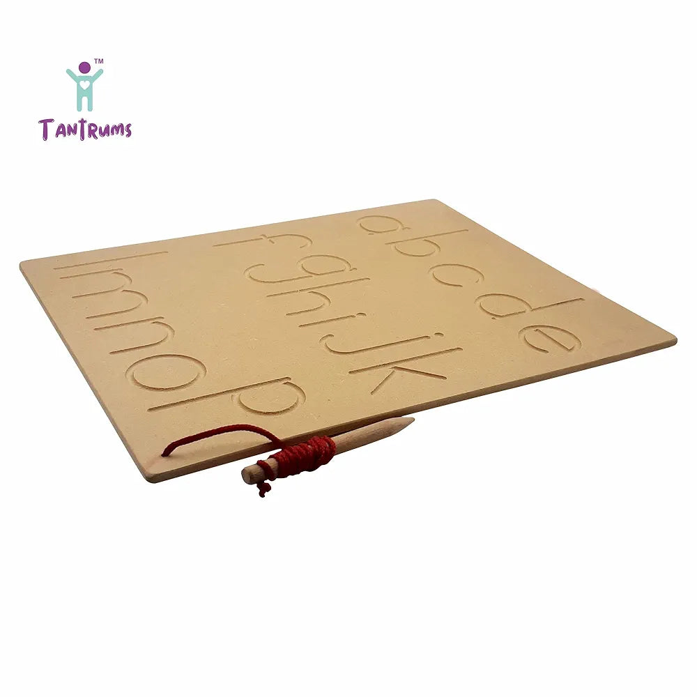 Tantrums Tracing Small ABC Wooden Board| Education Puzzle Learning Aid for Kids