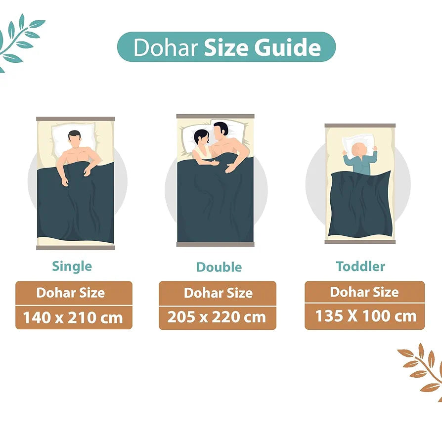 Divine Casa Reversible Cotton AC Blanket Single Bed Dohars Soft Light Weight All Season Dohar TC - 144 Colour Multi color