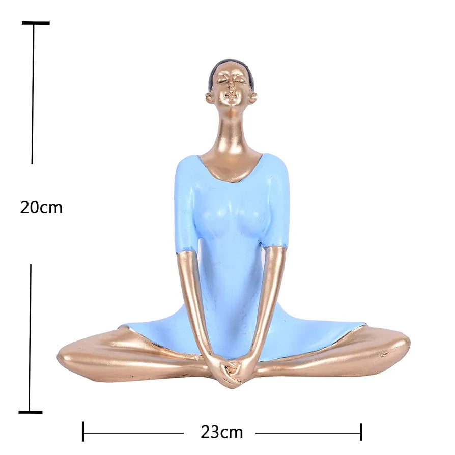 Jaipur Ace Yoga Lady Statue Sculptures Creative Abstract Design Art Figurine