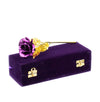 Forever Purple Rose Artificial Flower with Velvet Box Purple