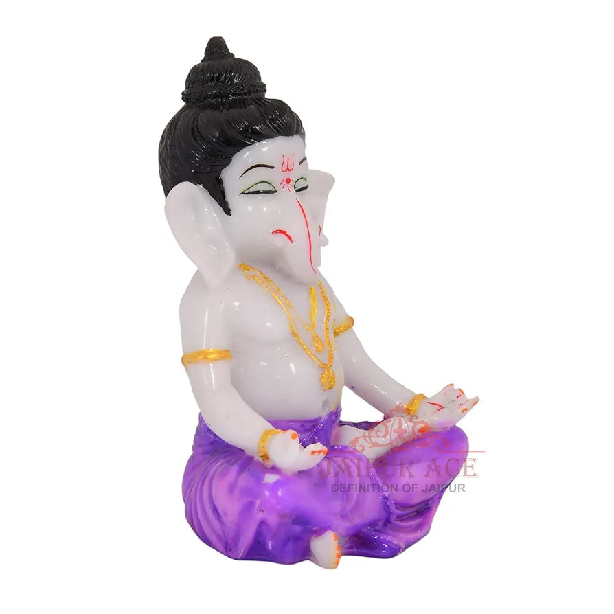 Jaipur Ace Beautiful Vinayak Ji Statue Meditation Ganesha Blue