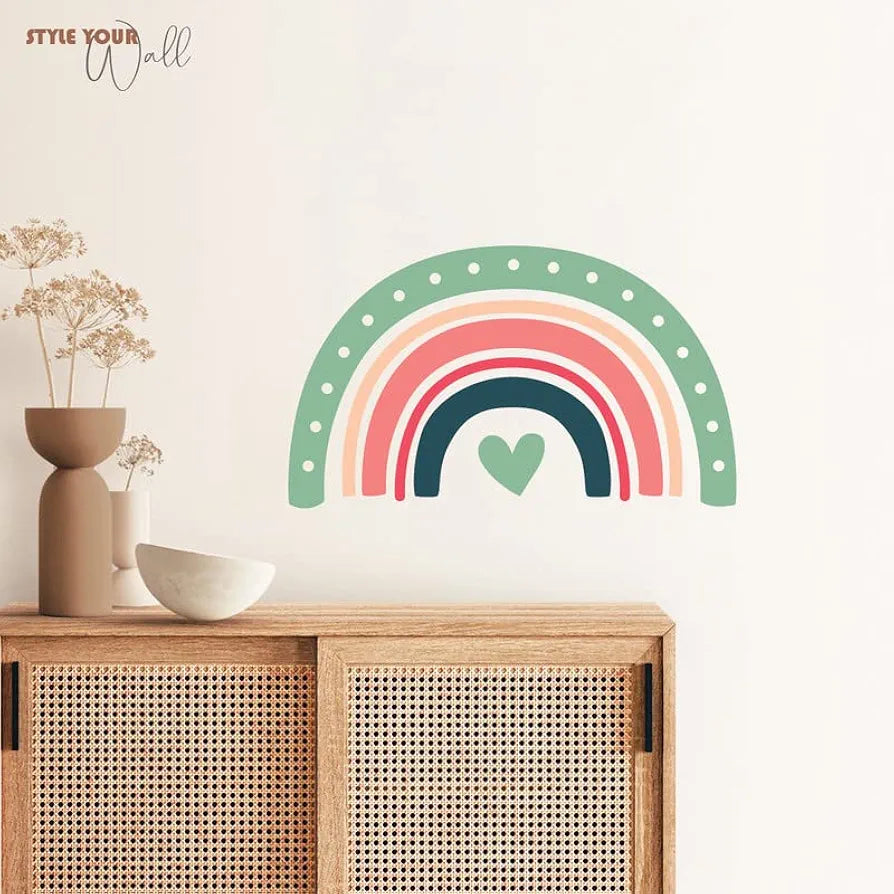 Kotart Colorful Rainbow HD Printed PVC Vinyl Wall Decals/Stickers