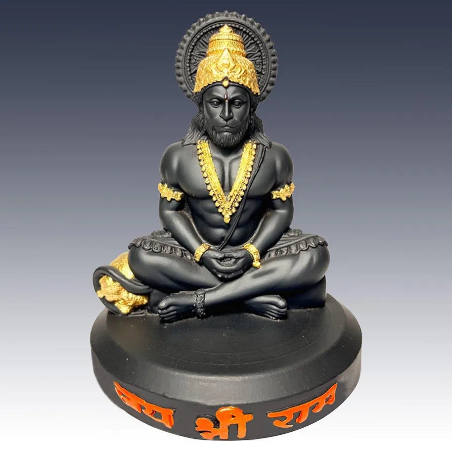 Unovate Hanuman Idol Round Base for Car Dashboard