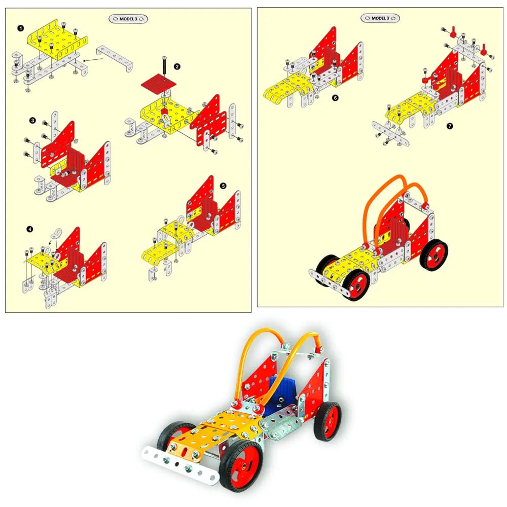 Toykraft: Mechanics Toys for Boys Girls, Mechanical Toys, Birthday Gift for Boys Girls, STEM Educational Toy for Boys 10 Years and Above - M'Tek Road Runners