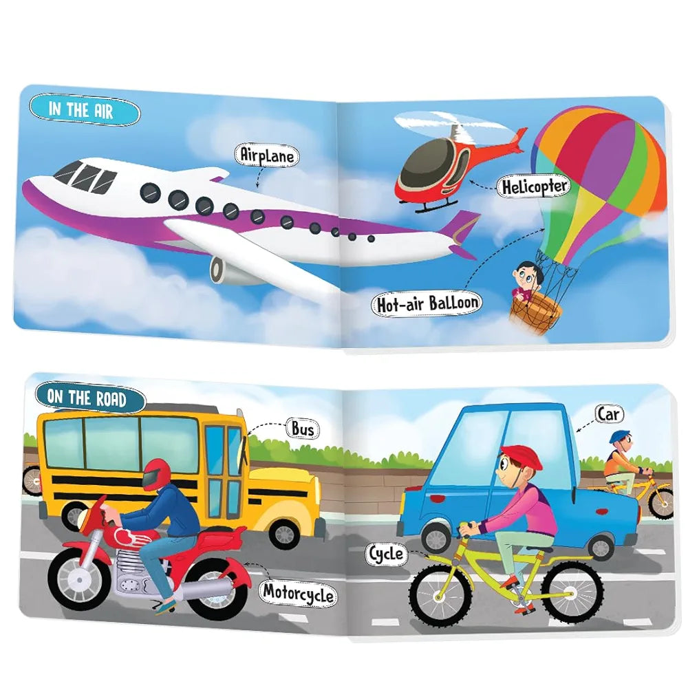 The Book Tree Picturepedia of Vehicles I Board Book for Kids Age 2+ I Bright & Colourful Pictures I Easy-to-Read Word Labels I Builds Vocabulary I Early Learning Picture Books for Children by Majestic Book Club