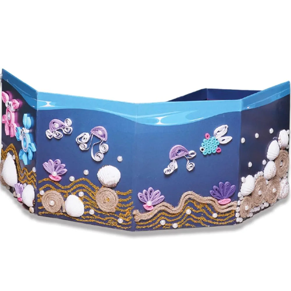TOYKRAFTT 3-in-1 Craft Kit for Kids| Art and Craft Kit for Age 9 to 12 | DIY Mermaid Themed Gift for Girls| Paper Quilling, Sea Shell Craft, Painting Kit for Kids |Spellbinding Mermaids