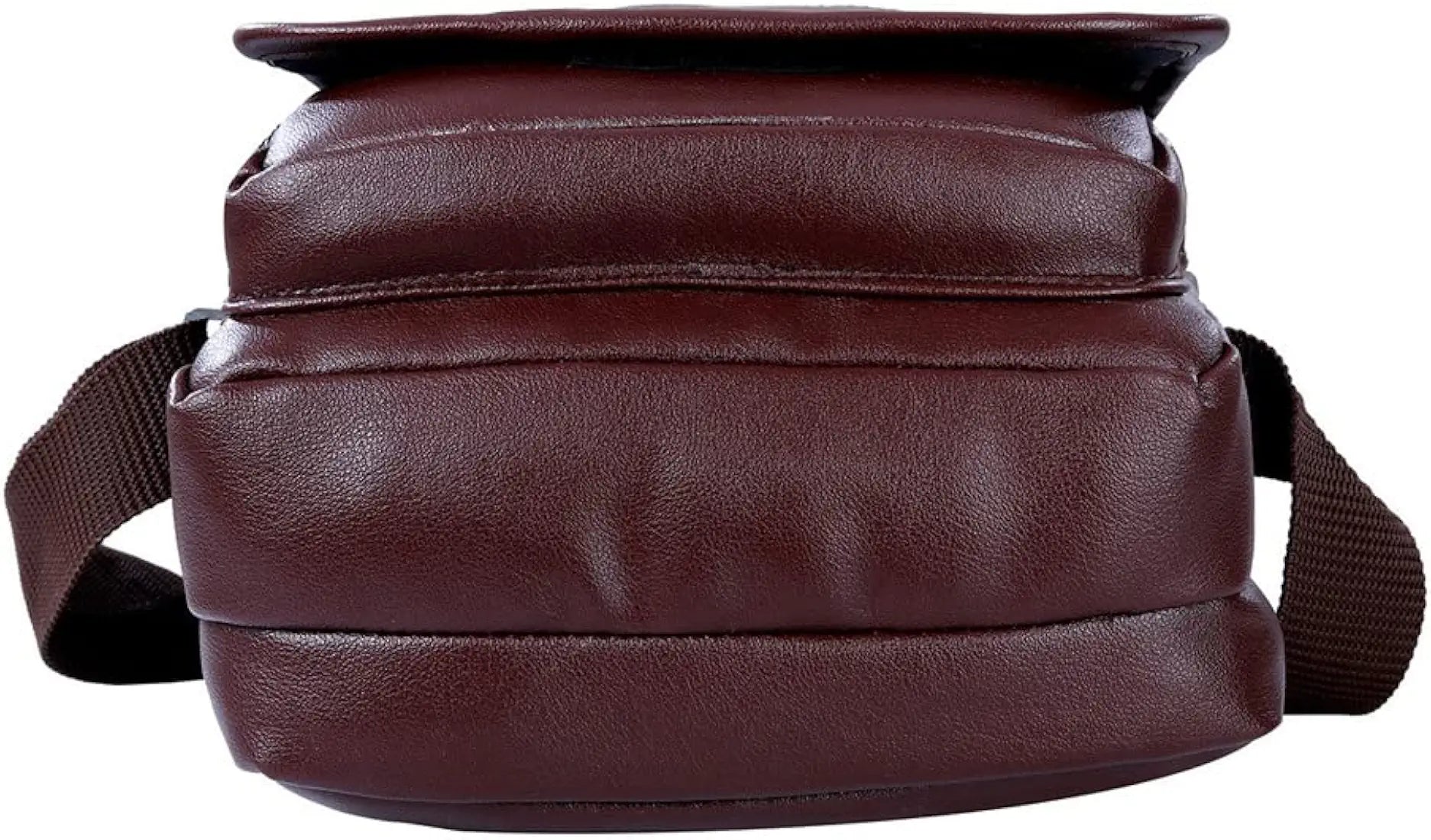 Leather World Sling Bag for Men PU Leather Messenger Cross Body Travel Office One Side Chest Shoulder Bag for Men & Women