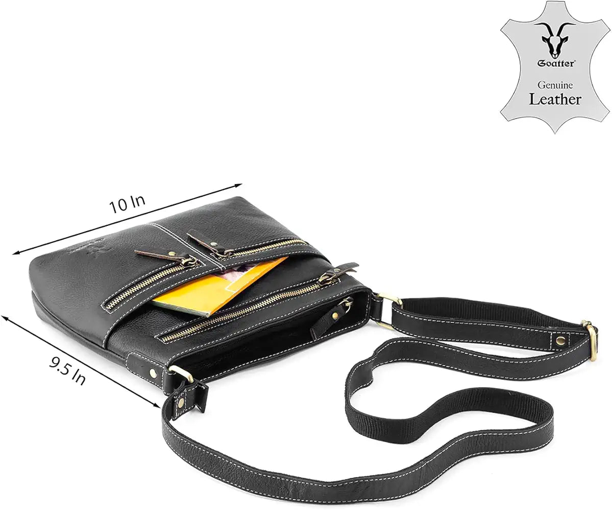 Goatter Genuine Soft Leather Multi Pocket 10