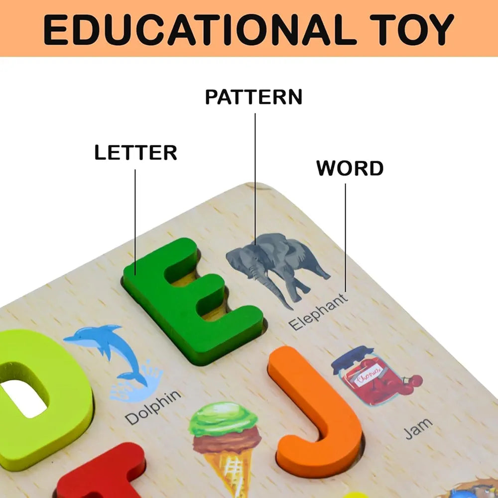 Trinkets & More ABC Small Letter Alphabet Puzzles Game Board for Toddlers Kids Educational Learning Toys 2+Years 
