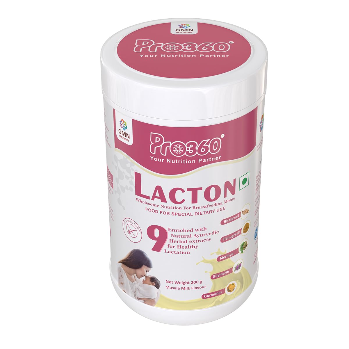 Pro360 Lacton Lactation Support Protein Supplement Powder - 200 gms
