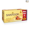 Santoor Gold Soap with Saffron, Sandal & Sakura Extracts - 125 gms(Pack of 6)