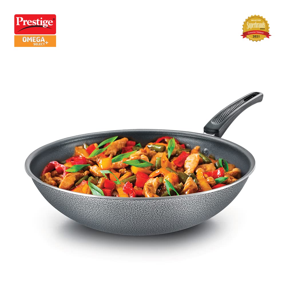 Prestige Omega Select Plus Wok 30 cm diameter (Aluminium, Non-stick)