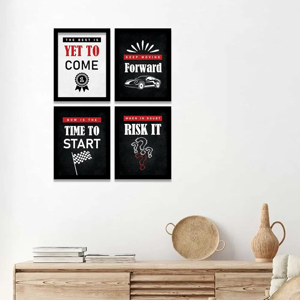 Kotart The Best is Yet to Come Framed Posters Inspirational Quotes Posters with Frame