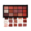 Revolution Reloaded Palette Shimmery Makeup Eyeshadow Palette Includes 15 Shades - 16.5g Multi color