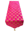 Pink Parrot-Designer Durable Dopian Silk Table Runner Pink