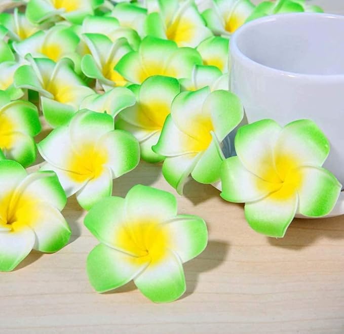 Artificial Big Foam Hawaaii Fake Foam Water Floating Flowers Green
