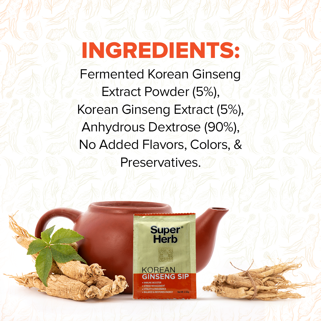 Genomelabs Super Herb Korean Ginseng Tea - 30 packs